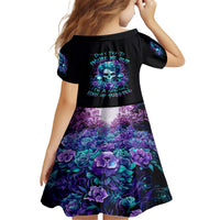 Flower Lady Skull Family Matching Off Shoulder Short Dress and Hawaiian Shirt Don't Try To Figure Me Out - Wonder Print Shop