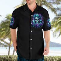 Flower Lady Skull Hawaiian Shirt Don't Try To Figure Me Out - Wonder Print Shop