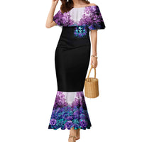 Flower Lady Skull Mermaid Dress Don't Try To Figure Me Out - Wonder Print Shop