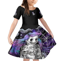 Mermaid Skull Family Matching Mermaid Dress and Hawaiian Shirt The Little Mermaid - Wonder Print Shop