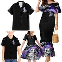 Mermaid Skull Family Matching Mermaid Dress and Hawaiian Shirt The Little Mermaid - Wonder Print Shop