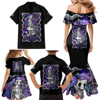 Mermaid Skull Family Matching Mermaid Dress and Hawaiian Shirt The Little Mermaid - Wonder Print Shop