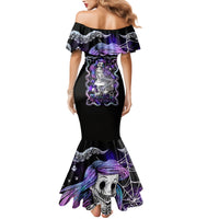 Mermaid Skull Family Matching Mermaid Dress and Hawaiian Shirt The Little Mermaid - Wonder Print Shop