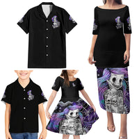 Mermaid Skull Family Matching Puletasi Dress and Hawaiian Shirt The Little Mermaid - Wonder Print Shop