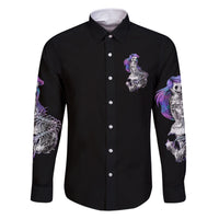 Mermaid Skull Family Matching Short Sleeve Bodycon Dress and Hawaiian Shirt The Little Mermaid - Wonder Print Shop