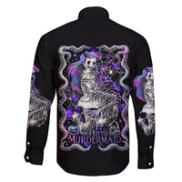 Mermaid Skull Family Matching Short Sleeve Bodycon Dress and Hawaiian Shirt The Little Mermaid - Wonder Print Shop