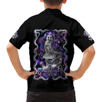 Mermaid Skull Kid Hawaiian Shirt The Little Mermaid - Wonder Print Shop