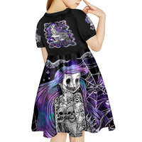 Mermaid Skull Kid Short Sleeve Dress The Little Mermaid - Wonder Print Shop