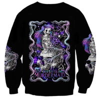 Mermaid Skull Sweatshirt The Little Mermaid - Wonder Print Shop