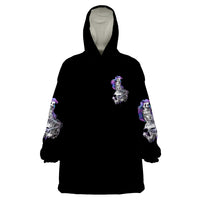 Mermaid Skull Wearable Blanket Hoodie The Little Mermaid - Wonder Print Shop