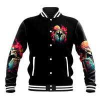 Couple Skull Baseball Jacket I Don't Care If The Whole World Is Against Us - Wonder Print Shop