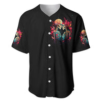 Couple Skull Baseball Jersey I Don't Care If The Whole World Is Against Us - Wonder Print Shop