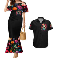 Couple Skull Couples Matching Mermaid Dress and Hawaiian Shirt I Don't Care If The Whole World Is Against Us - Wonder Print Shop