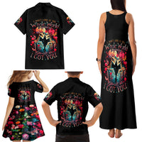 Couple Skull Family Matching Tank Maxi Dress and Hawaiian Shirt I Don't Care If The Whole World Is Against Us - Wonder Print Shop