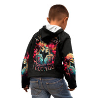 Couple Skull Kid Hoodie I Don't Care If The Whole World Is Against Us - Wonder Print Shop