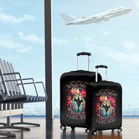 Couple Skull Luggage Cover I Don't Care If The Whole World Is Against Us - Wonder Print Shop