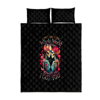Couple Skull Quilt Bed Set I Don't Care If The Whole World Is Against Us - Wonder Print Shop