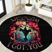 couple-skull-round-carpet-i-dont-care-if-the-whole-world-is-against-us