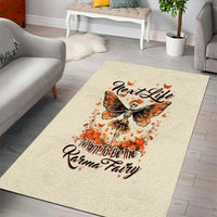 Fairy Skull Area Rug Next Life I Want To Be The Karma Fairy - Wonder Print Shop
