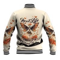 Fairy Skull Baseball Jacket Next Life I Want To Be The Karma Fairy - Wonder Print Shop