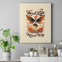 Fairy Skull Canvas Wall Art Next Life I Want To Be The Karma Fairy - Wonder Print Shop