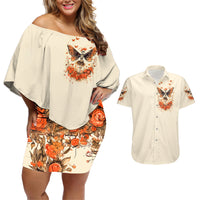 Fairy Skull Couples Matching Off Shoulder Short Dress and Hawaiian Shirt Next Life I Want To Be The Karma Fairy - Wonder Print Shop