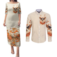 Fairy Skull Couples Matching Puletasi Dress and Long Sleeve Button Shirt Next Life I Want To Be The Karma Fairy - Wonder Print Shop