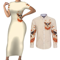 Fairy Skull Couples Matching Short Sleeve Bodycon Dress and Long Sleeve Button Shirt Next Life I Want To Be The Karma Fairy - Wonder Print Shop