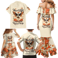 Fairy Skull Family Matching Mermaid Dress and Hawaiian Shirt Next Life I Want To Be The Karma Fairy - Wonder Print Shop