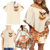 Fairy Skull Family Matching Off Shoulder Short Dress and Hawaiian Shirt Next Life I Want To Be The Karma Fairy - Wonder Print Shop