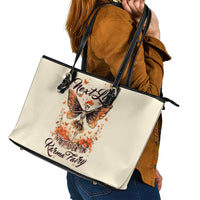 Fairy Skull Leather Tote Bag Next Life I Want To Be The Karma Fairy - Wonder Print Shop