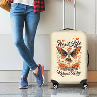 Fairy Skull Luggage Cover Next Life I Want To Be The Karma Fairy - Wonder Print Shop