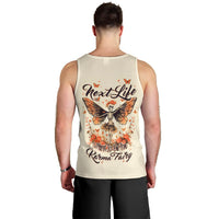 Fairy Skull Men Tank Top Next Life I Want To Be The Karma Fairy - Wonder Print Shop