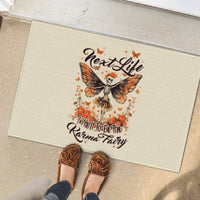 Fairy Skull Rubber Doormat Next Life I Want To Be The Karma Fairy - Wonder Print Shop