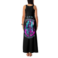 Flame Witch Skull Family Matching Tank Maxi Dress and Hawaiian Shirt I'm An Odd Combination Of Sweet And Don't Mess With Me - Wonder Print Shop