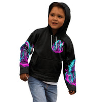 Flame Witch Skull Kid Hoodie I'm An Odd Combination Of Sweet And Don't Mess With Me - Wonder Print Shop