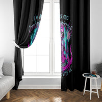 Flame Witch Skull Window Curtain I'm An Odd Combination Of Sweet And Don't Mess With Me - Wonder Print Shop