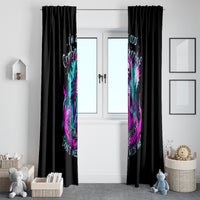 Flame Witch Skull Window Curtain I'm An Odd Combination Of Sweet And Don't Mess With Me - Wonder Print Shop