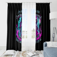 Flame Witch Skull Window Curtain I'm An Odd Combination Of Sweet And Don't Mess With Me - Wonder Print Shop