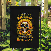 Sunflower Skull Garden Flag She Is Sunshine Mixed With A Little Hurricance - Wonder Print Shop