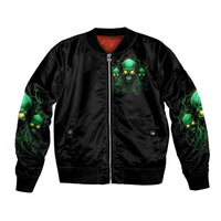 Thnder Skull Bomber Jacket One Day I Gonna Just Say F It All - Wonder Print Shop