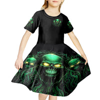 Thnder Skull Kid Short Sleeve Dress One Day I Gonna Just Say F It All - Wonder Print Shop