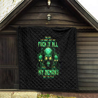 Thnder Skull Quilt One Day I Gonna Just Say F It All - Wonder Print Shop