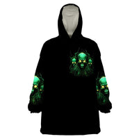 Thnder Skull Wearable Blanket Hoodie One Day I Gonna Just Say F It All - Wonder Print Shop
