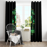 Thnder Skull Window Curtain One Day I Gonna Just Say F It All - Wonder Print Shop