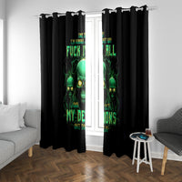 Thnder Skull Window Curtain One Day I Gonna Just Say F It All - Wonder Print Shop