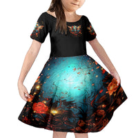 Couple Skull Family Matching Off Shoulder Short Dress and Hawaiian Shirt From Our First Kiss Till Our Last Breath - Wonder Print Shop