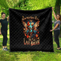 Couple Skull Quilt From Our First Kiss Till Our Last Breath - Wonder Print Shop