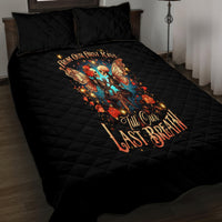 Couple Skull Quilt Bed Set From Our First Kiss Till Our Last Breath - Wonder Print Shop