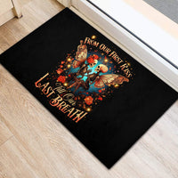 Couple Skull Rubber Doormat From Our First Kiss Till Our Last Breath - Wonder Print Shop